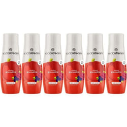 Concentrés SODASTREAM - Lot de 6 concentrés Grenadine sans sucres - Jusquà 54L de boissons - 440 ml