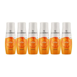 Sodastream - lot de 6 concentrés orange pour machine à eau pétillante et soda préparez jusqu'à 9 litres de soda à l'orange en qu