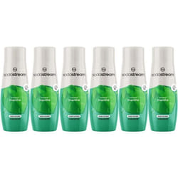 Concentrés SODASTREAM - Lot de 6 concentrés Menthe sans sucres - Jusquà 54L de boissons - 440 ml
