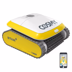 Robot de piscine connecté BWT Cosmy Star pour piscines jusquà 12m pilotable sur Smartphone