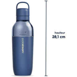 Bouteille isotherme SODASTREAM - Fizz&Go Easy-Mix - 071 L - Pour Machine à eau pétillante et Soda - Garde froid 6h - Bleu