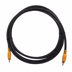 Kramer Electronics C-RVM/RVM, 0,9 m, RCA, RCA, Noir, Mâle/Mâle