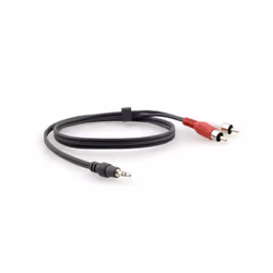 Kramer Electronics C-A35M/2RAM-3, 3,5mm, Mâle, 2 x RCA, Mâle, 0,9 m, Noir