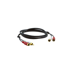 Kramer Electronics 2xRCA, M/M, 0.3m câble audio 0,3 m RCA Noir