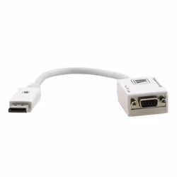 Kramer Electronics DP - D-Sub 0.3m, 0,3 m, DisplayPort, VGA (D-Sub), Blanc, Mâle/Femelle