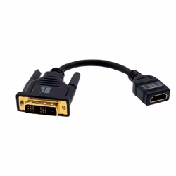 Kramer Electronics DVI-D (M) to HDMI (F), 0,3 m, DVI-D, HDMI Type A (Standard), Mâle, Femelle, Or