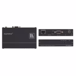 Kramer Electronics TP-580T, Noir, 1920 x 1080 pixels, 1- HDMI, 1- IR, 3.5mm mini jack, 1- RS−232, 1- HDBaseT twisted pair RJ− ...