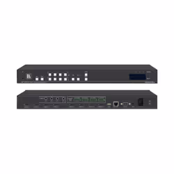 Kramer Electronics VS-44H2A, Commutateur de matrice AV, Noir, Aluminium, 1U, CE, WEEE, Mini-USB