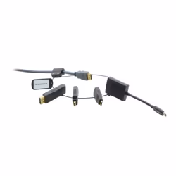 Kramer Electronics AD-RING-5, 0,45 m, Mâle, Femelle, Noir, DisplayPort male - HDMI female, Femelle HDMI - mini mâle HDMI, Min ...
