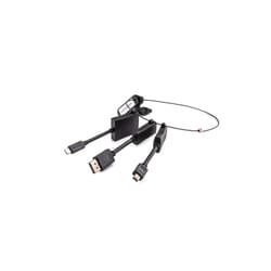 Kramer Electronics Adapter Ring 9 HDMI Type A (Standard) DisplayPort + Mini DisplayPort + USB Type-C Noir
