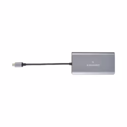 Kramer Electronics KDock-3, Avec fil, USB 3.2 Gen 1 (3.1 Gen 1) Type-C, 100 W, 10,100,1000 Mbit/s, Noir, Argent, SD