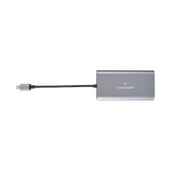 Kramer Electronics KDock-3 Avec fil USB 3.2 Gen 1 (3.1 Gen 1) Type-C Noir, Argent