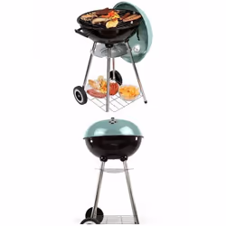 Barbecue à charbon - WEBER - Ø 41 cm - Grille de cuisson chromée - Acier émaillé - Vert