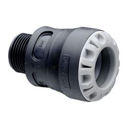 Raccord droit encliquetable PE Ø40 - Mâle 2" (50/60) - Série 1 - Plasson