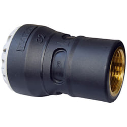 Plasson - Raccord droit encliquetable pe Ø40 - Laiton femelle 1''1/2 (40/49) avec portée plate iso 228 et joint fourni