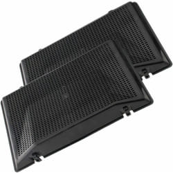 Lot de 2 filtres charbon type 37 AMC962 285X175X40 mm (484000008786, 481249038015) Hotte ariston hotpoint, fagor, faure Ikea whirlpool, sauter,