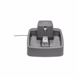 Cette fontaine en plastique sans BPA de Drinkwell est équipée d'une double filtration, le filtre en mousse capture les impure ...