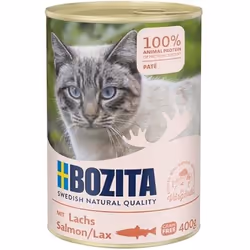 Nourriture pour chat - BOZITA - Saumon - Lot de 6 boîtes - 400 g - Pâtée pour chatons