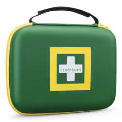Cederroth 390101, Trousse de premier secours maison, Vert, Nylon, 75 D, Fermeture à glissière, 5 année(s)