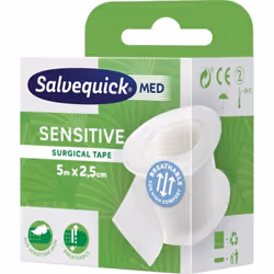 Tapeband>> Salvequick < Bande chirgurgique respectueuse de la peau Applications respirantes: convient pour la fixation de la  ...
