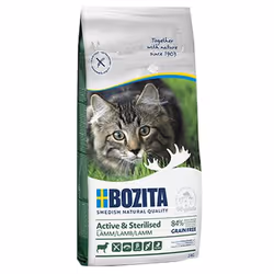 Bozita Active & Sterilised-Grain free Lamb, Adulte, Agneau, 2 kg, Sans grain