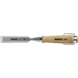 Ciseau à bois, manche en bois, anneau en acier nickelé, 38 x 140 mm Bahco 425-38 X086531