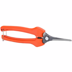 Ciseaux de récolte professionnels P128-19. - Taille : 190 mm - Capacité de coupe : 6 mm - Poignées renforcées en fibre de ver ...
