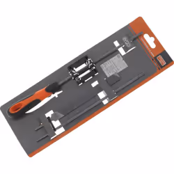 Kit affutage manuel complet 168-COMBI-5.5-6924 comprenant : 2 limes rondes 5.5mm pour chaînes de tronçonneuses (3/8 et 404) u ...