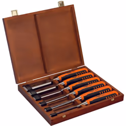 Caractéristiques du produit : Le jeu comprend des ciseaux à bois de tailles 6, 10, 12, 16, 20 et 26 mm. Poignée confortable à ...