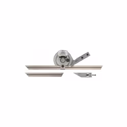 ANGLES DE RAPPORTEUR 122580103 LIMIT 150-300mm Le rapporteur d’angle de précision Limit est fabriqué en acier inoxydable et p ...