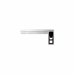 Bordure carrée ajustable de 150x70 mm . Règle en acier graduée avec butée amovible et mobile. Il a une tolérance selon la nor ...
