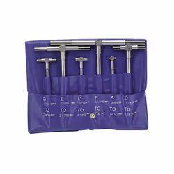 DESCRIPTION: Set de 6 jauges télescopiques analogiques. Avantages : Deux cylindres de mesure à ressort Acier trempé Serrure a ...