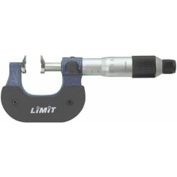 Limit - Micromètre extérieur avec surfaces de mesure plates arrondies pour mesurer la distance entre dents d'engrenage 0-25 mm MICROUND25