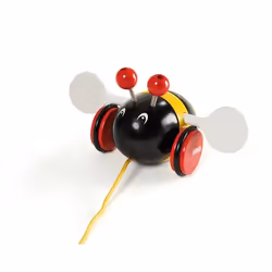 BRIO Abeille bourdonnante à tirer, 1 mois, 2 roue(s), Noir, Rouge, Jaune, 238 g
