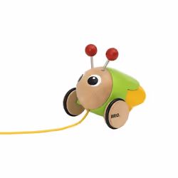 BRIO La Luciole à tirer, 12 mois, Batteries requises, Vert, Bois, Jaune, 170 g