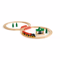 BRIO Circuit tradition en 8, Train, 0,2 an(s), Bois, Multicolore