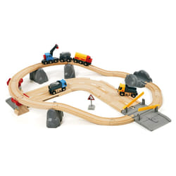 BRIO Ciruit rail route transport de roches