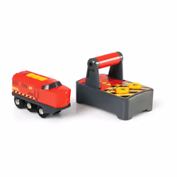BRIO Train express radiocommandé, Train, Lift and Load, 0,3 an(s), AA, Noir, Gris, Rouge, Jaune