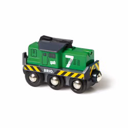 BRIO Locomotive de fret à pile, Train, Lift and Load, 0,3 an(s), AA, Vert
