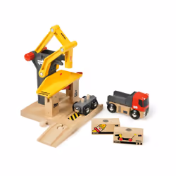 BRIO Grue de chargement de marchandises, Décor, 0,3 an(s), Multicolore