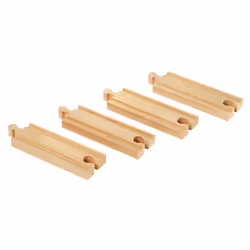 BRIO Rails courts droits - 108 mm, Partie de la piste, 0,3 an(s), Bois