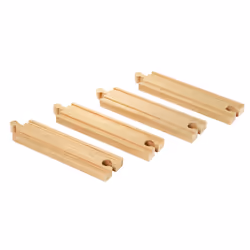 BRIO Rails moyens droits - 144 mm, Partie de la piste, 0,3 an(s), Bois