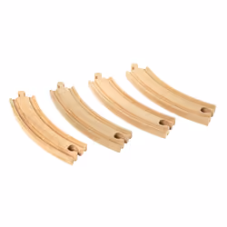 BRIO Grands rails courbes - 170 mm, Partie de la piste, 0,3 an(s), Bois