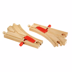 BRIO Aiguillages mécaniques - 144 mm, Partie de la piste, 0,3 an(s), Rouge