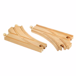 BRIO Aiguillages courbes - 144 mm, 0,3 an(s), Bois