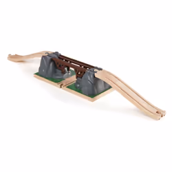 BRIO Pont catastrophe, Ensemble de pont, 0,3 an(s), Marron, Vert, Gris
