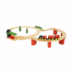 BRIO Circuit tradition Deluxe, Train et jeu de piste, 0,2 an(s), Bois, Multicolore