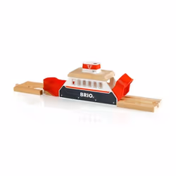 BRIO Navire de transfert son et lumières, Décor, 0,3 an(s), LR44, Piles fournies, Noir, Rouge, Blanc
