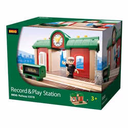BRIO Gare à enregistreur vocal, 0,3 an(s), Batteries requises, Noir, Vert, Rouge