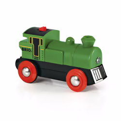 BRIO Locomotive à pile bidirectionnelle verte, Train, Explore, 0,3 an(s), AAA, Noir, Vert, Rouge
